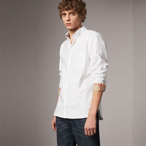 burberry brit camicia bianca uomo|Camicie BURBERRY Uomo .